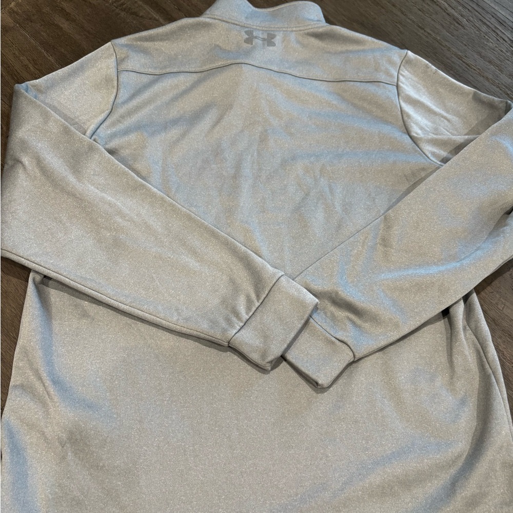 Large Under Armour Half Zip Pullover Gray Mens - image 6